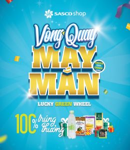 在SASCO SHOP参加幸运轮活动 – 马上获得“绿色”礼物