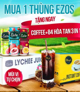 Mua Ezos tặng ngay +84 Cafe đậm đà